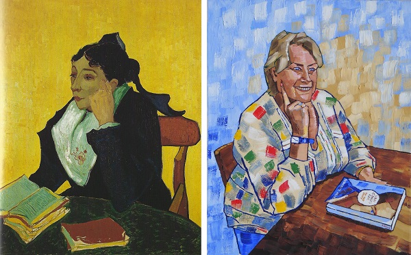 L'Arlesienne Madame Ginoux by Van Gogh 1888 and Bernadette Murphy Anthony D. Padgett 2017
